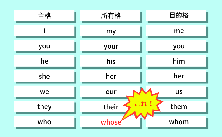 関係代名詞の所有格 Whose の使い方を例文でカンタン解説 大阪市福島区の英語塾大阪市福島区の英語塾